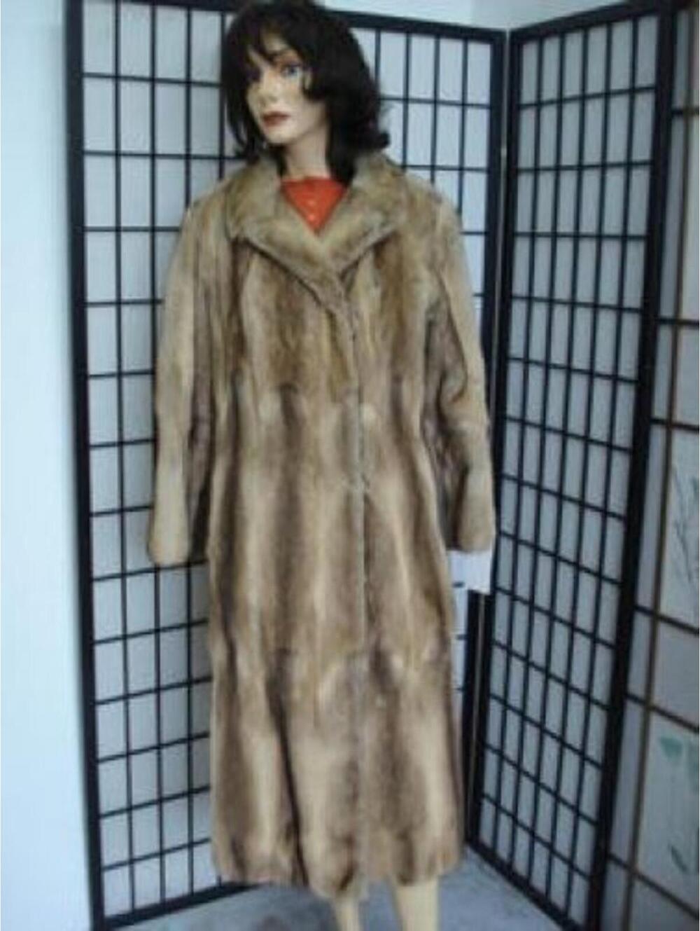 MINT BASSARISK FUR COAT WOMEN WOMAN SZ 4-6
